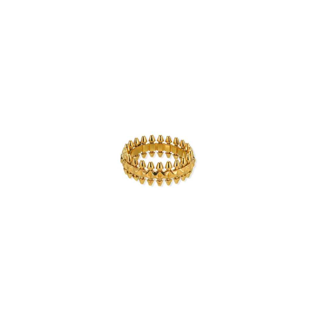 Eleganter Verstellbarer Ring in Goldfarben