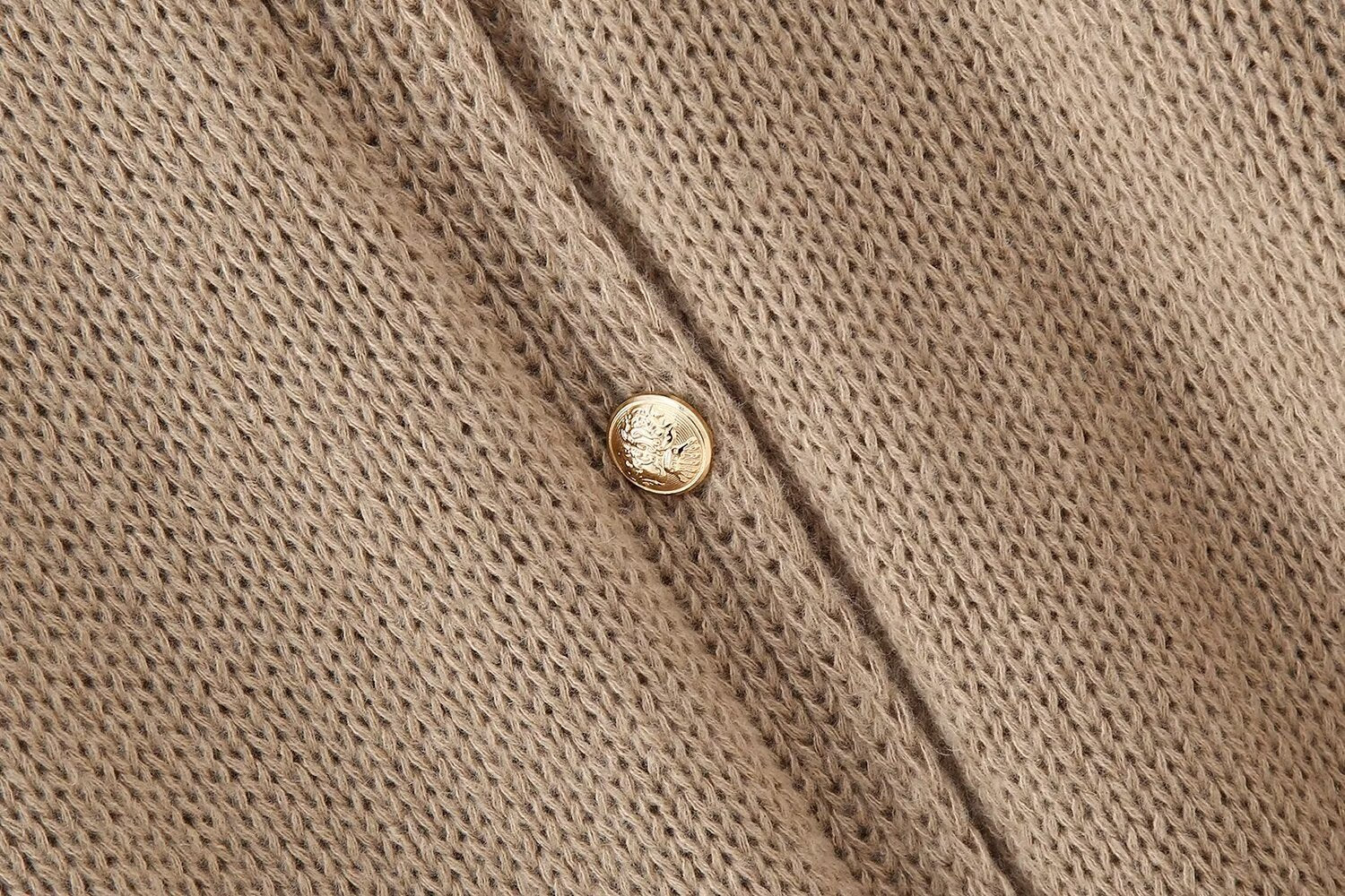 Oversize Strick-Cardigan mit Knöpfen