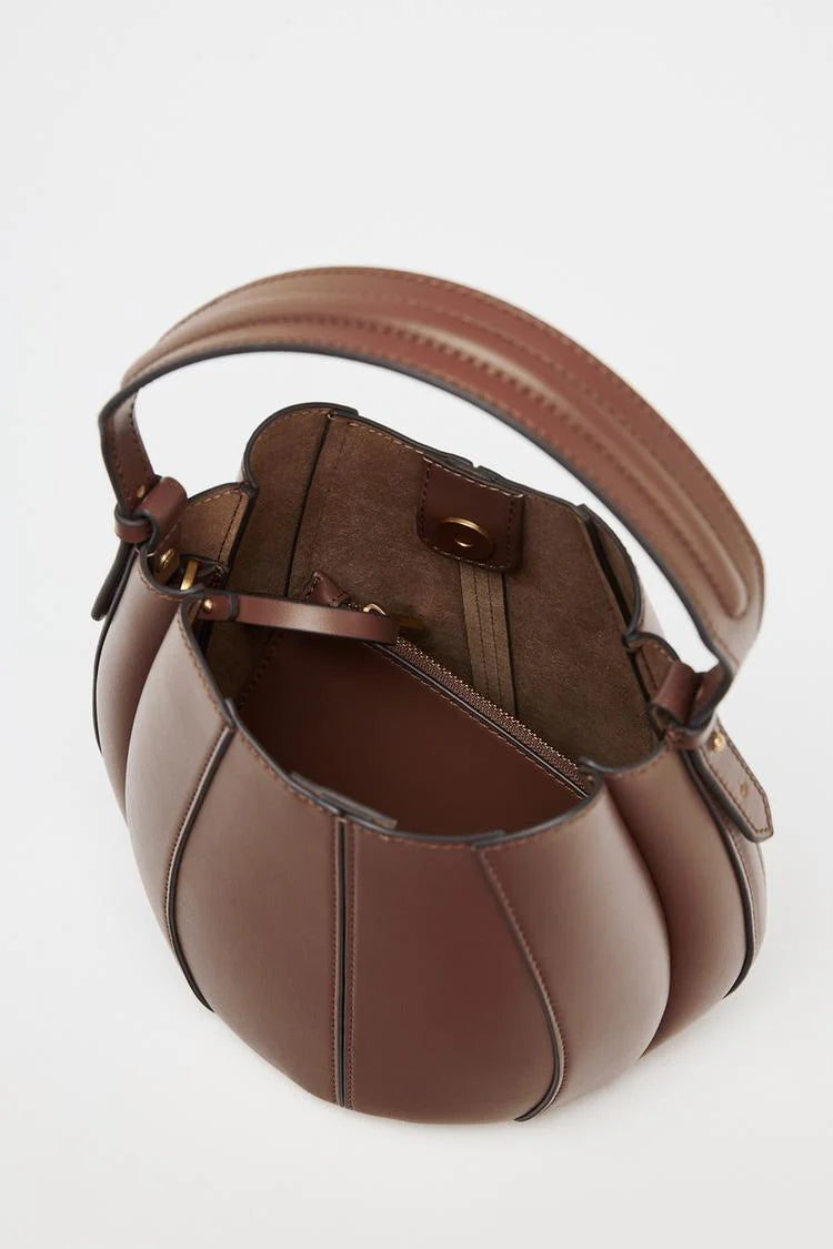 Elegante Beuteltasche Braun