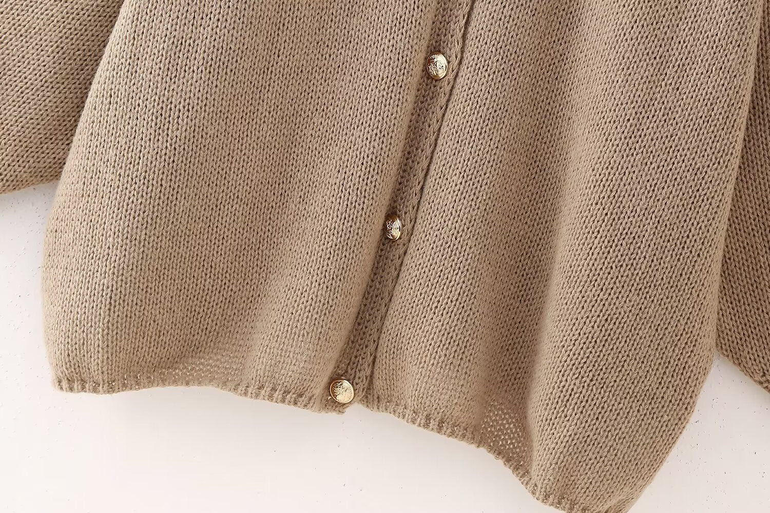 Oversize Strick-Cardigan mit Knöpfen
