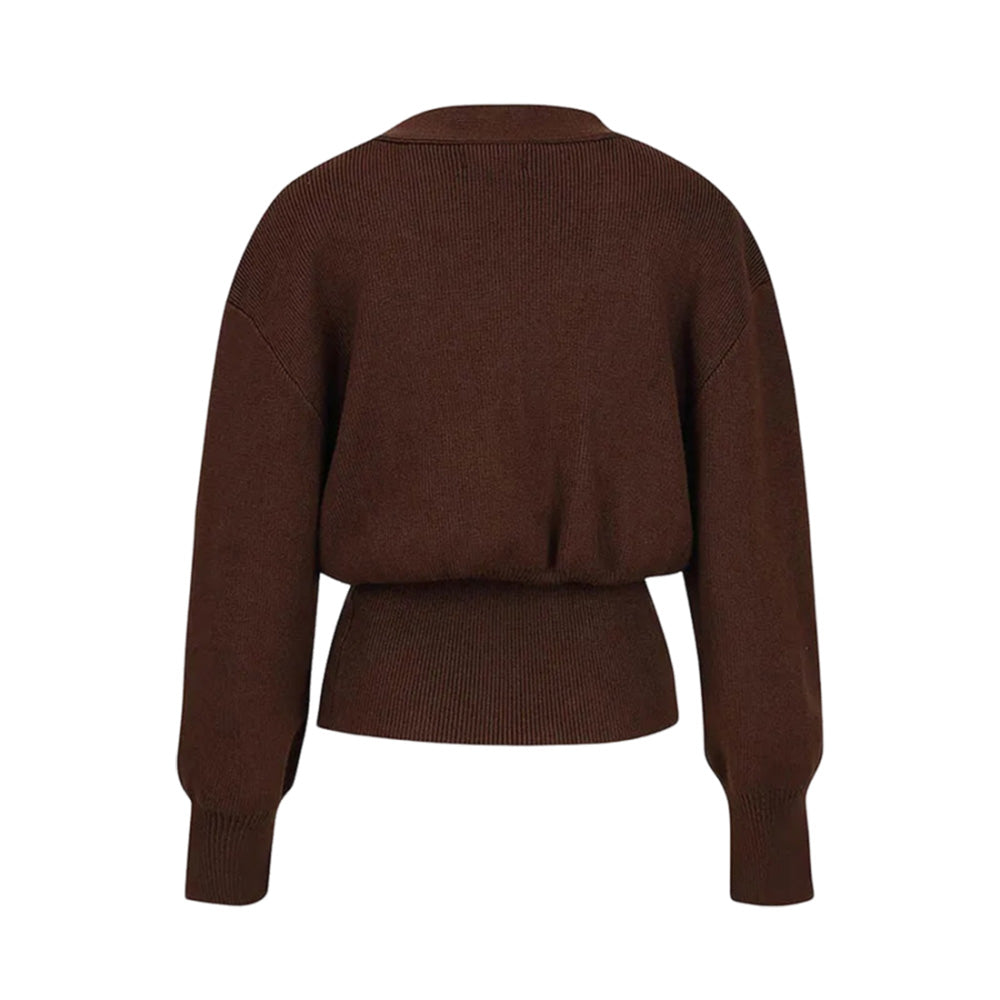 Cardigan "Gold Button Chic" – Kurzstrickjacke mit elegantem Knopfdetail