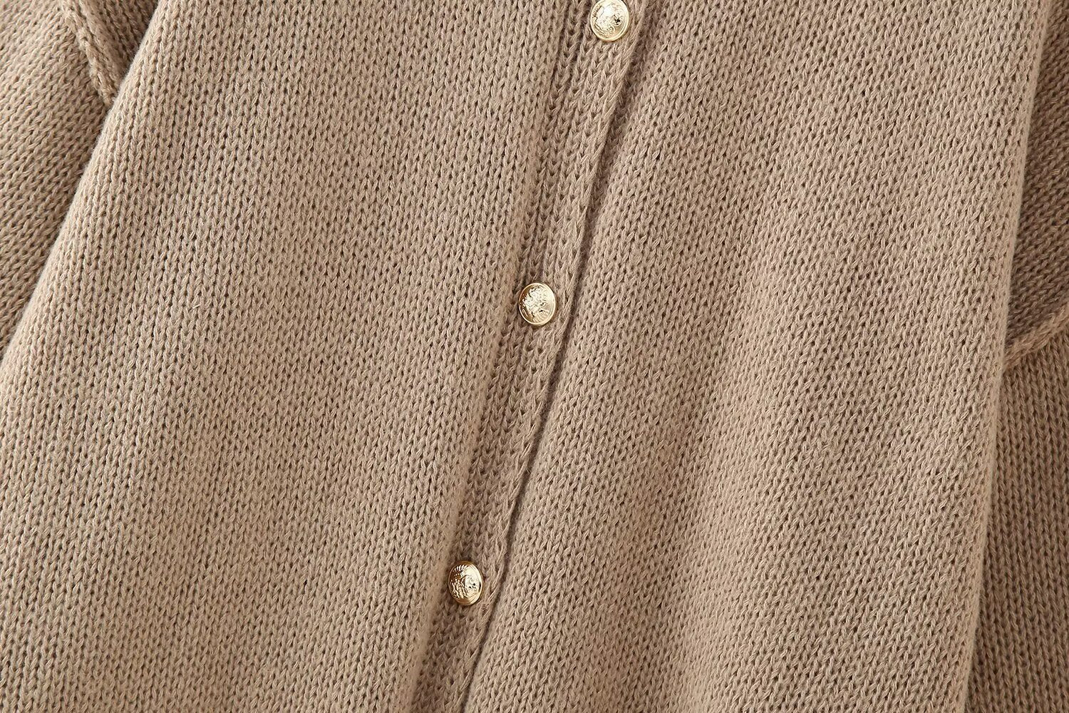 Oversize Strick-Cardigan mit Knöpfen