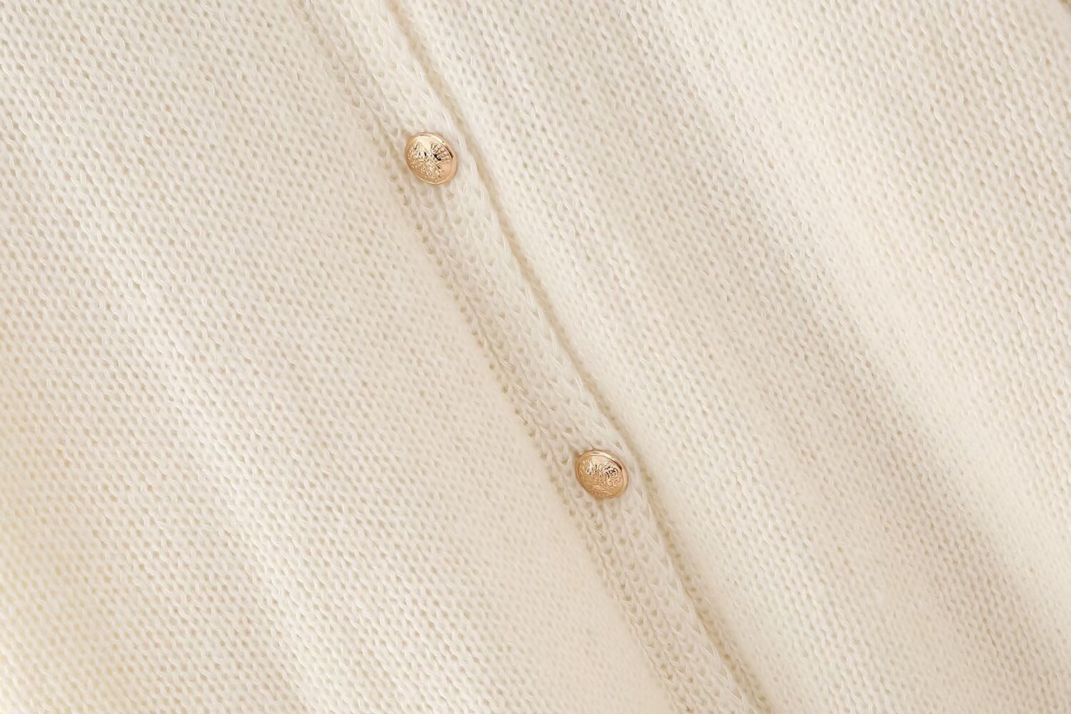 Oversize Strick-Cardigan mit Knöpfen