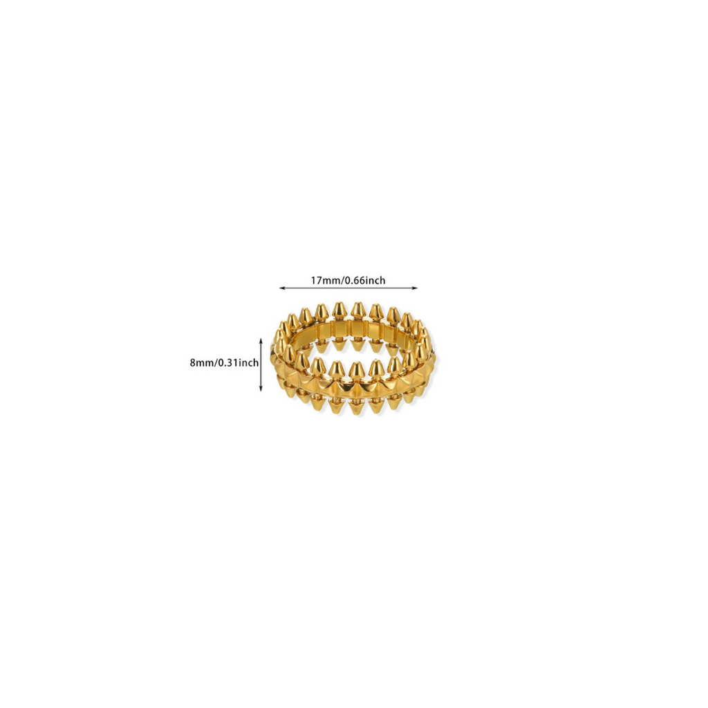 Eleganter Verstellbarer Ring in Goldfarben