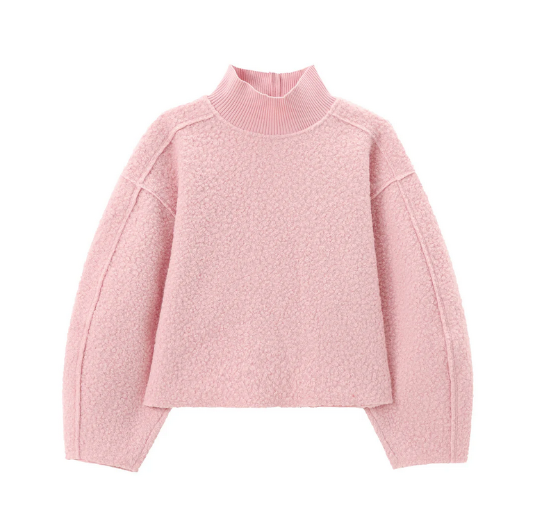 Relaxed Chic – Stehkragen-Sweater