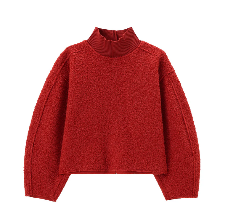 Relaxed Chic – Stehkragen-Sweater